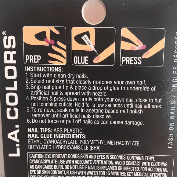 L.A. Colors 13 Piece Short Length Nails On Set New Product - Picture 3 of 6